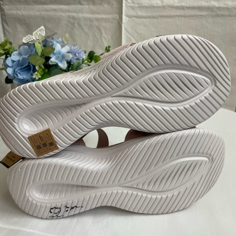SKECHERS Women’s Sandals Slip-ins Hands Free soft pink Size 8 - Picture 5 of 12